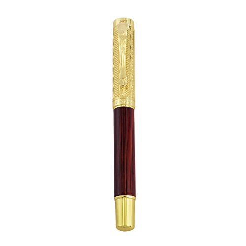 Image of HAYMAN 24 CT Gold Plated Fountain Pen With Box (P-63)