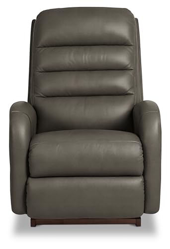 Image of La-Z-Boy Forum Power Leather Rocker Recliner w /Headrest & Lumbar, Charcoal