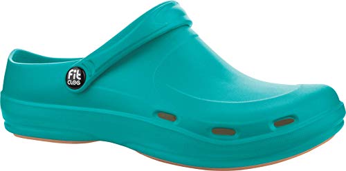 FitClog - Calzado especializado Certificado - diseñado para largas Horas de Trabajo diarias -Turquesa (36 EU, Turquesa)
