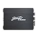 Stinger Audio MT-600.4 1000 Watt RMS Compact 4-Channel Car Audio Amplifier, Class D, Hexfet Mosfet, Crossover High-Pass/Low-Pass Filters