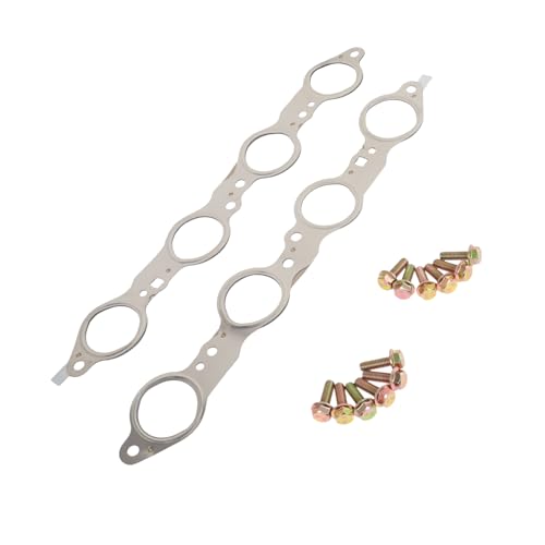 LS MLS Exhaust Manifold Header Gasket Bolts Kit Compatible with Chevy Silverado Camaro Caprice Corvette Tahoe GMC Sierra CTS Escalade LS1 LS2 LS3 LS6 LQ4 LQ9 LM7 4.8L 5.3L 5.7L 6.0L 6.2L OEM# 12617944