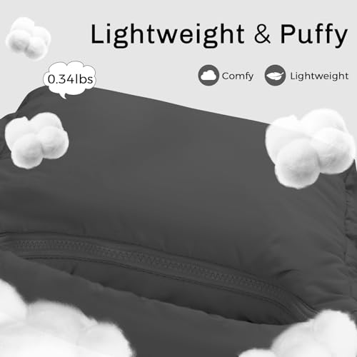 MICOM Crescent Bag for Women Lightweight Puffer Shoulder Bag Multi-Pocket Casual Hobo Bag Women Crescent Crossbody Bag4