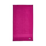 Lacoste Heritage 100% Supima Cotton Hand Towel, Magenta, 16