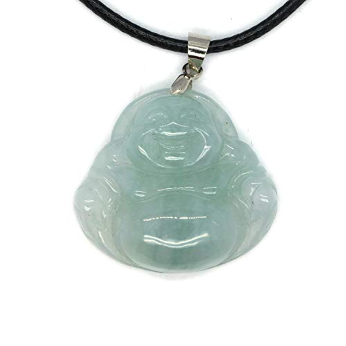 Colgante de jadeíta tipo A buda de tamaño pequeño tallado a mano