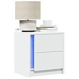 Ambiance élégante : les lampes LED RVB intégrées peuvent être réglées par télécommande et créent une lumière blanche chaude ou des accents colorés dans le sommeil ou le salon selon l'humeur