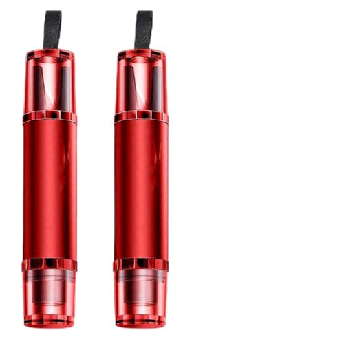 XPEX 2 PCS Rompivetro per auto, rompivetro in acciaio al tungsteno e taglierino per cinture di sicurezza, kit di attrezzi di emergenza per auto, dispositivo anti-abbandono (rosso)