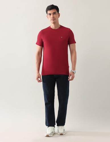 Image of Arrow Sport Men's Pure Cotton Solid T-Shirt