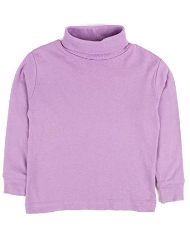 Image of Leveret Girls Boys & Toddler Solid Turtleneck 100% Cotton Kids Shirt (2 Toddler-14 Years) Variety of Colors