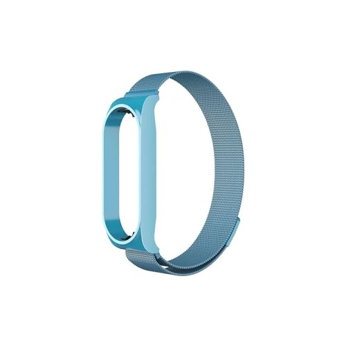 [LOKLNEYK] �X�|�[�c�X�e�����X�~���m�����O�o���h�ɓK������Xiaomi�n���h�����O7 5 4 3 6 NFC(7 Pearlescent Blue,For Mi band 4 3)