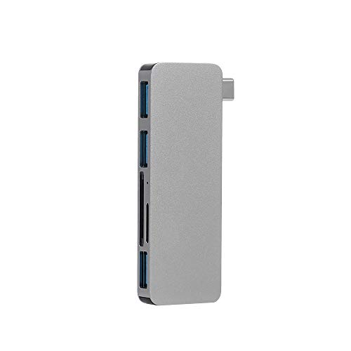 Andoer Adaptador de conversor 5IN1 USB-C multi-porta para USB 3.0 Type-C Leitor de cartão SD TF Plug