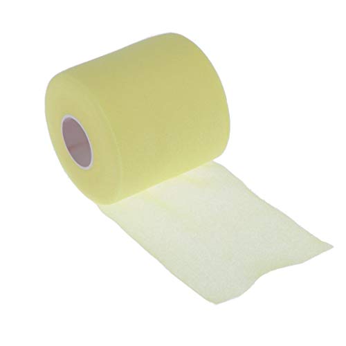 aternee スポーツプレラップテープ - スポンジ 1ロール - 29ヤード長さと幅2.75インチ, 黄
