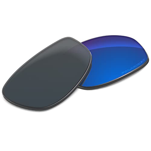 Image of Performance Replacement Lenses Compatible with Oakley Monster Dog Polycarbonate Polarized Etched-Sapphire Blue