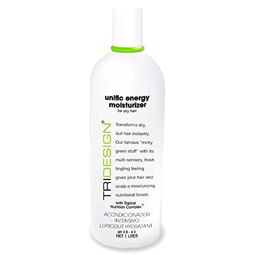 TRI Unific Energy Moisturize Conditioner - Conditioner for Dry Hair- Moisturizing Deep Conditioner- Hair Care Product- Conditioner for Curly, Wavy, Thin Hair- Conditioner and Shaving Cream - 32 oz