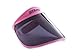 SOVIS PINK Extended Length over 99% UVB and UVA2 / 97.2% UVA1 Facial Protection Sun Cap Solar Visor Hat Worldwide Patented