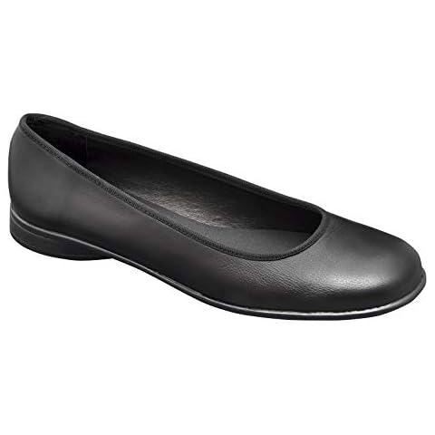 DIAN Zapato Bailarina Piel Micro D'COVER TPU Negro Talla 39 Cover