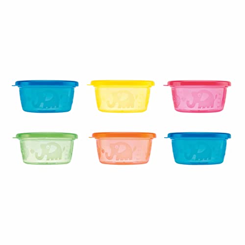 Nuby - Pots pour encas - 6P - 300 ml - 3m+