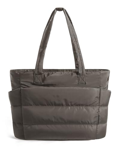 Image of BAGSMART Tote Bag for Women, Lightweight Puffy Tote Bag with Compartments Shoulder Bag Handbag for Travel, Work, Gym | Lightweight