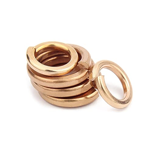 CONPHERON Brass Spring Washers Elastic Washer Wave Spring Split Lock Washer (M10,10 pcs), Copper - Image 4