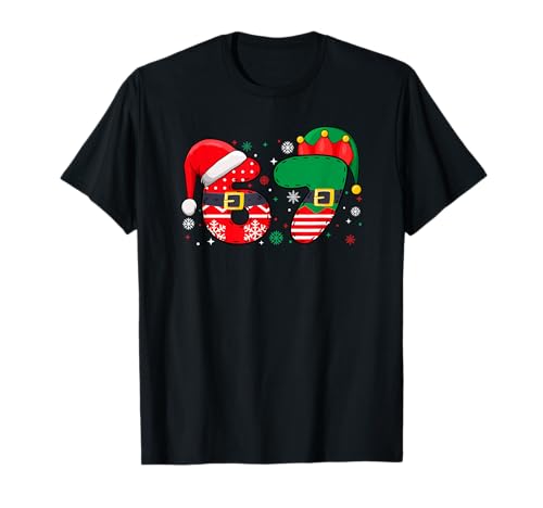 Funny 67 Six Seven Meme 6-7 Christmas Xmas Pajamas Boys Kids T-Shirt