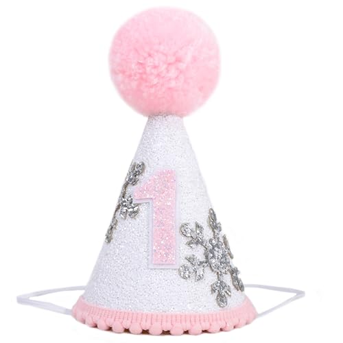 LINLULU Winter Onederland 1st Birthday Hat - Pink...