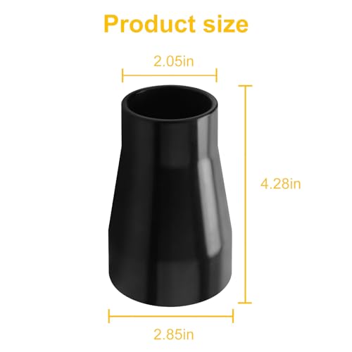 UYZO Table Saw Vacuum Adapter For Dewalt DWE7491RS Fits for Connecting 2 1/2\" Table Saw Outlet to 1 7/8\" Shop Vac Hose, replacement for Dewalt Dust Collector Accessories - Thumbnail 2