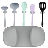 Reis-Paddelhalter - Vertikaler Utensilienhalter, Zahnbürstenhalter, stabiler Löffelhalter, selbstklebend wasserdicht | Ideal für Reisproduzenten Servicebereiche Haushalt Bad Küche