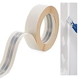 Pangda 150 Feet by 2 Inch Reinforced Corner Drywall Tape Inside Outside Corner Tape Drywall Tape with Metal No Adhesive Side for Wall Crack Repair Tool