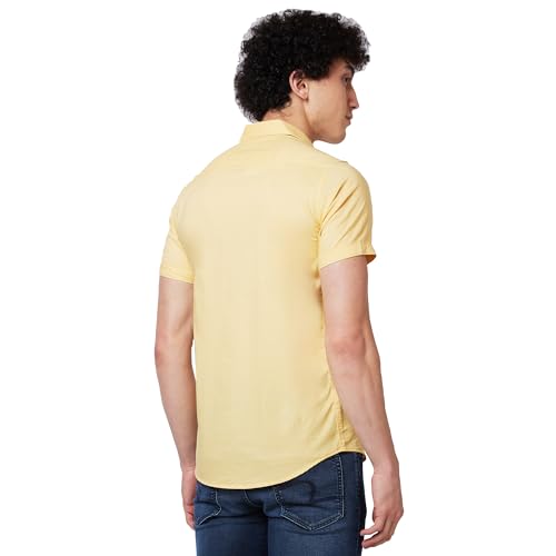 Image of Spykar Men's Regular Fit N /A Full Sleeve Solid Casual Shirts
