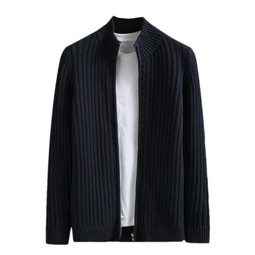 Men's Solid Casual Cardigan Sweater Spring Men's Long Sleeve Knit Warm Jackets Male Spring All Match Knitted Clothing