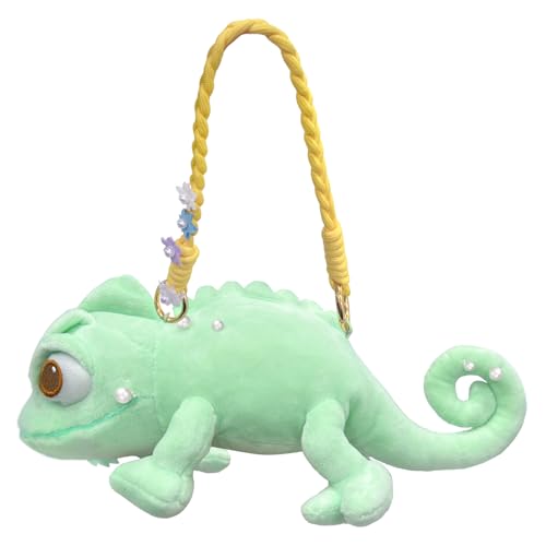 Pascal Plüsch Umhängetasche Pascal Handtasche Chamäleon Plüsch Schultertasche Chamäleon Shoulder Bag Süßer Tierrucksack Umhängetaschen Geschenke für Dating Shopping Cosplay Partygeschenk