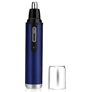 Ear and Nose Hair Trimmer, USB Rechargeable Nose Trimmer for Men and Women, Ear Eyebrow Facial Hair Trimmer with Protective Cover, Easy to Use and Carry Razor