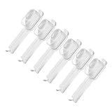 TIDTALEO 6個 食品保存シール 食品シーラー フードクリップ シンチ スナックバッグクリップ キッチンチップバッグ フリーザーバッグ 多目的フードバッグ Pp 白い