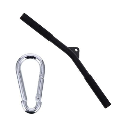 Barre de traction fitness multifonction 50 cm en acier noir pour gym