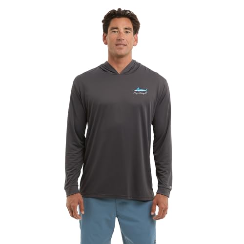 PELAGIC Apparel Men's Aquatek Goione Marlin Hooded Fishing Shirt2