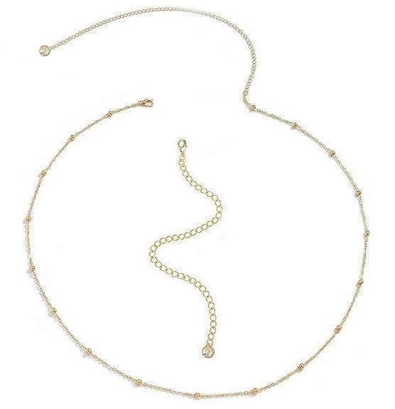 finistra® 18K Gold Plated Waist Chain for Women & Girls Adjustable Versatile & Elegant | Can Be Worn as Waist Chain, Necklace, Bracelet, Anklet Perfect Kamarband for Sarees, Ethnic Wear & More – Kamar Kardhani | Kamar Bandh | Belly Chain | Body Beads | Saree Vaddanam-picture-23