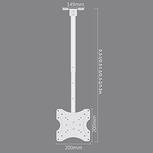 Support mural TV inclinable rotatif pour installation plafond écran plat - 3
