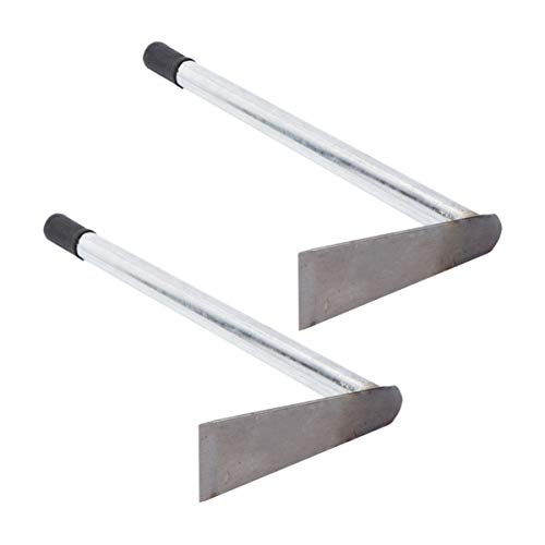 YARNOW 2 Piezas Azada de Jardinería Pequeña Mano de Acero Hierba Malas Hierbas Azada Suelo Aflojar Excavadora Césped Manual Escardador Herramientas Agrícolas Profesionales para Jardín de