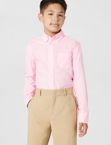 Image of IZOD Boys' Long Sleeve Solid Button-Down Collared Oxford Shirt with Chest Pocket