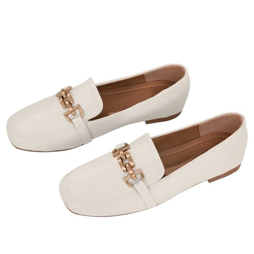 Image of baobeijiadao Womens Loafers Slip On Penny Loafers Low Heel Comfortable Flats Shoes for Women Work Office