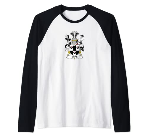 Escudo de armas Orpie - Escudo de la familia Camiseta Manga Raglan