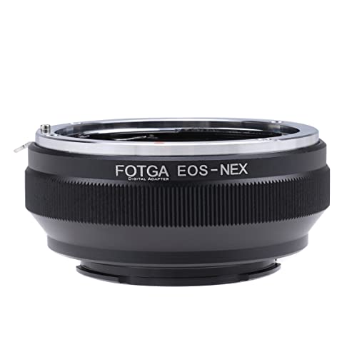 Hersmay EOS-NEX Adaptateur de monture d'objectif pour Canon EOS EF pour Sony E Mount A7 A7II A7III A7IV A7R A7RII A7RIII A9 NEX-3 NEX-7 6 5N A6600 A6500 A6400...