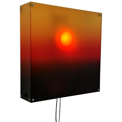 Lámpara de pared acrílica XAGMODSHN hecha a mano con sol en movimiento