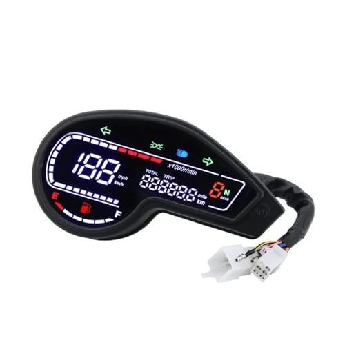 Compteur kilométrique numérique moto rétroéclairé avec double odomètre précis