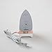 Missouri Star Quilt Co Mini Smart Iron | Peach with Floral Print, Compact & Travel-Friendly, iTouch Technology, Precision Pressing for Quilting & Sewing
