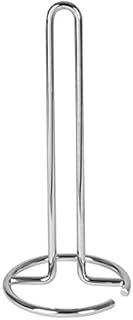 Spectrum Diversified Euro Holder for Kitchen Countertops, Bars & Dining Tables Steel Paper Towel Stand, Fits Standard & Jumbo Rolls, 1 Count, Chrome