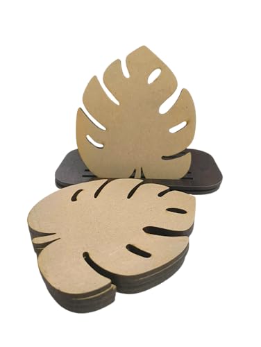 Image of DIY Wooden Coaster Set of 6 with Stand - Multiple Design to Choose | Paintable MDF Coasters for Art & Craft, Home Decor, and Gifting (DIY Cost 001)