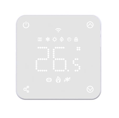 Lowenergie Smart Wifi Thermostat Digital Programmable 7 Day Central Heating with Backlit Economy & Auto Modes Remote Heating Control from Smart Phone