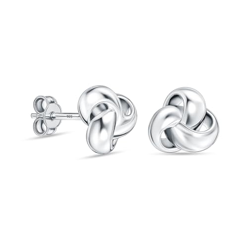 Boucles d'oreilles nœud celtique argent 925 femme discretes