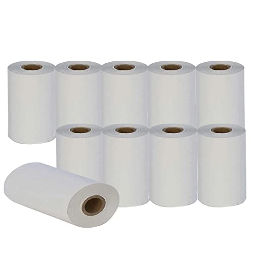 Various-Rollos de Papel Térmico 57x35x12mm para Tickets. TPV, Impresora Térmica, Datáfono, Cajas registradoras Sin Bisfenol A.(10 unidades)