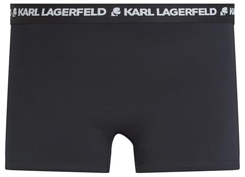 Karl Lagerfeld, Men's, Logo Trunk Multiband (3 Pack), Navy-Coffee-Sedona, XL